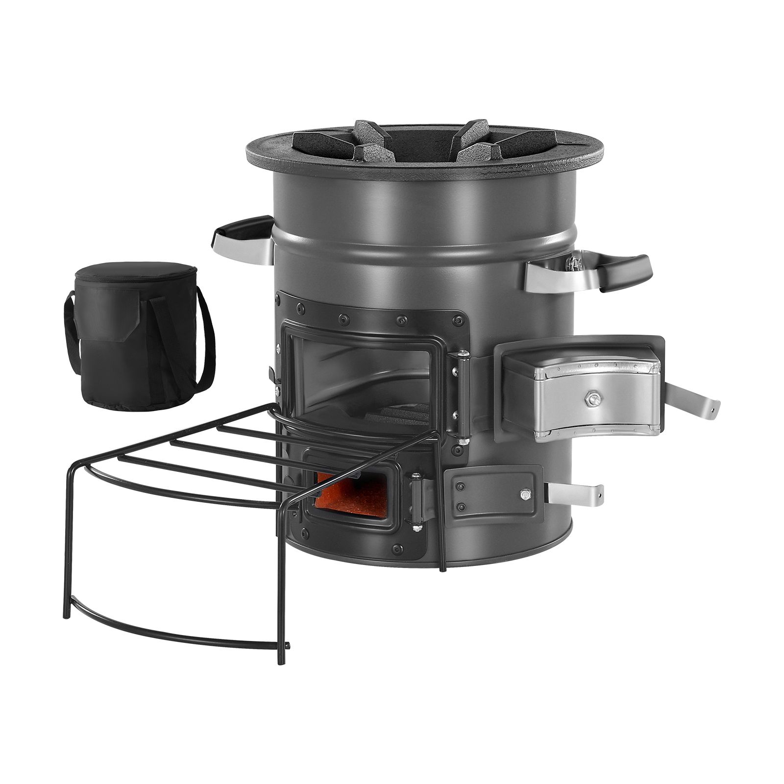 Camping Outdoor Or Indoor - Camping Rocket Stove, Wood Burning Portable