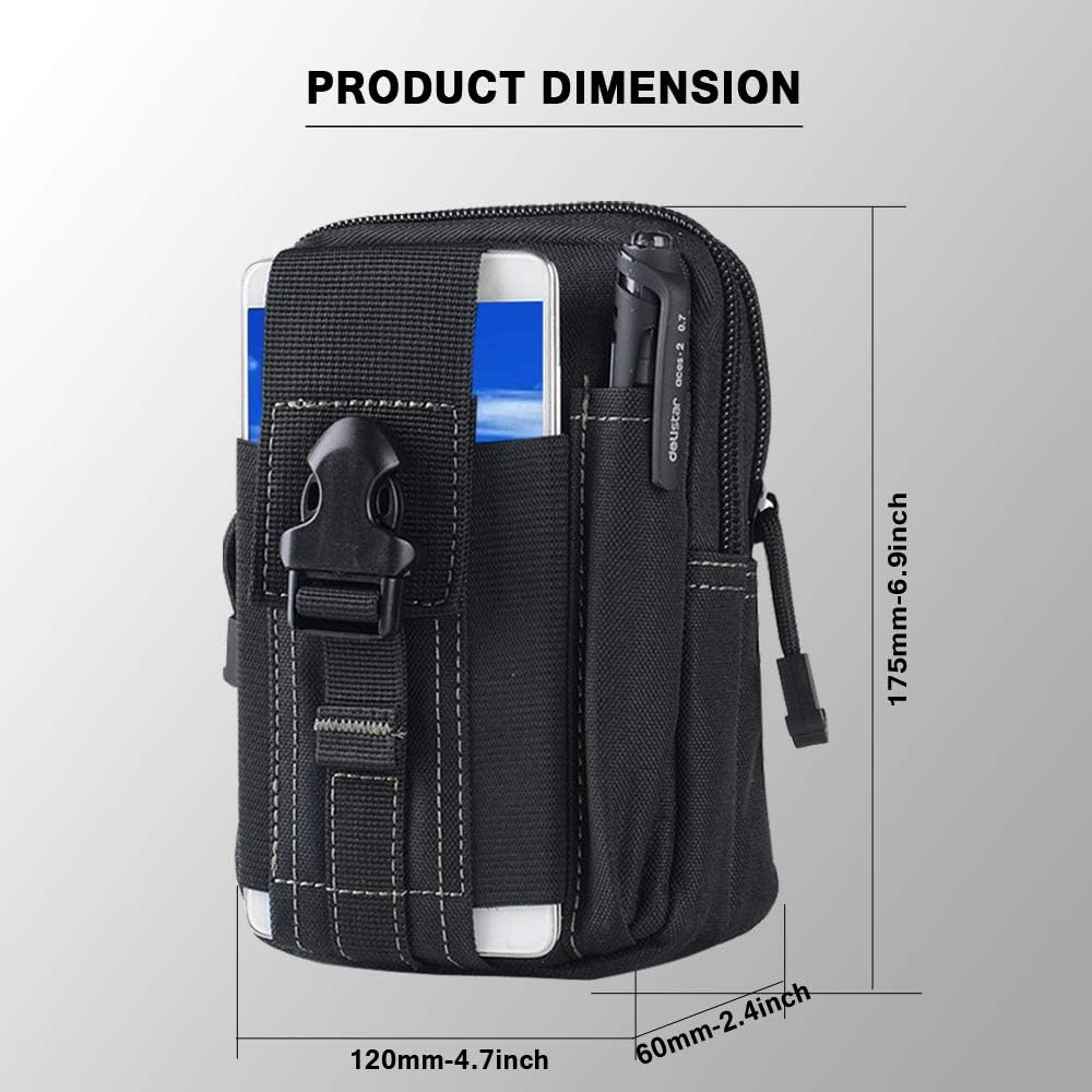 Tactical Molle Belt Pouch Mili - Outdoor Camping Hiking 评论和价格