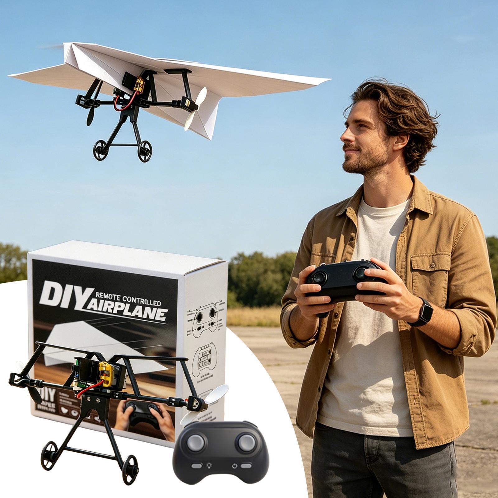 RC Paper Airplane Kit Remote C - Outdoor Camping Games For Kids 评论和价格