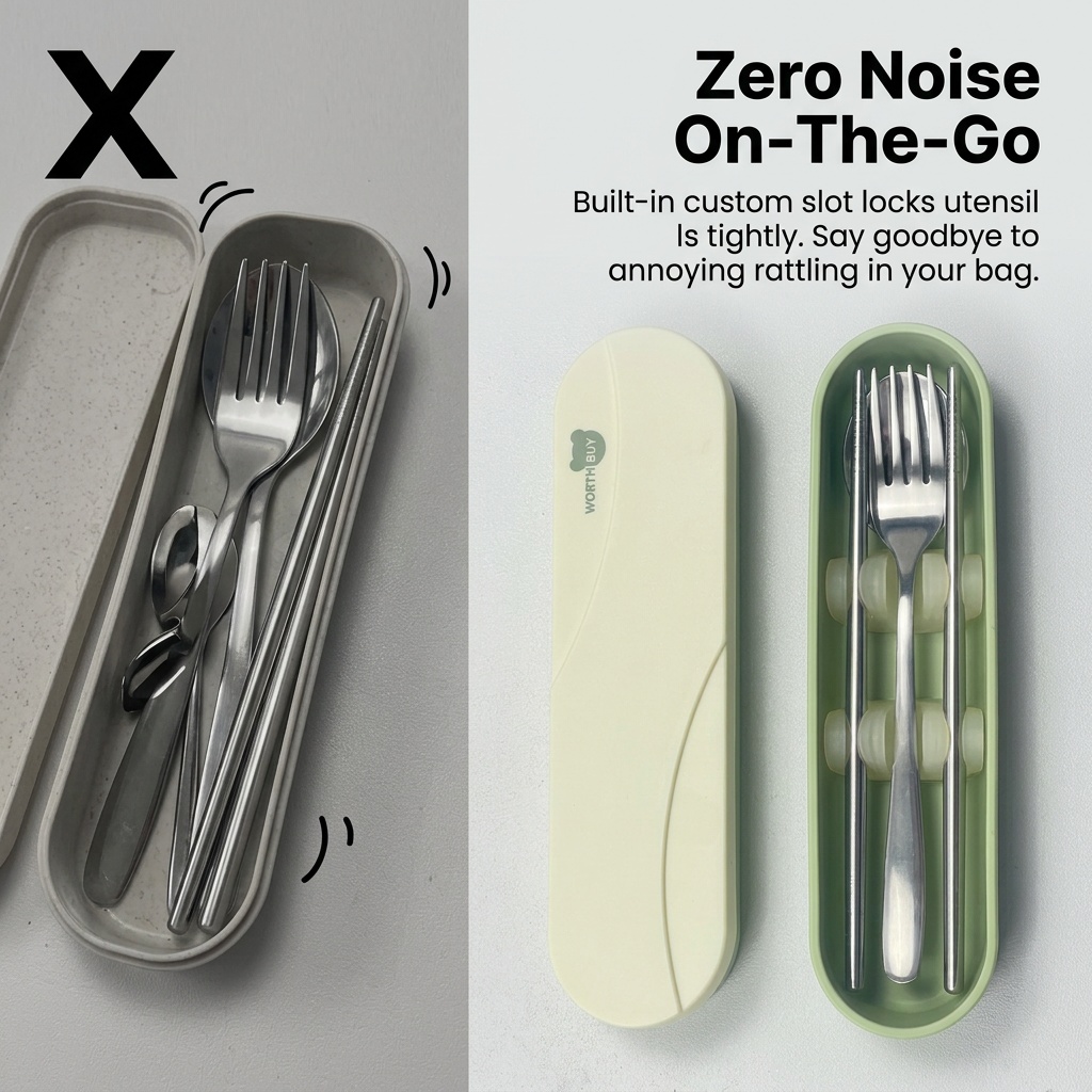 Portable Cutlery Set Stainless - Camp Utensil Set 评论和价格