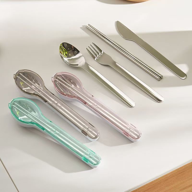 Portable Cutlery Set with Stor - Camp Utensil Set 评论和价格
