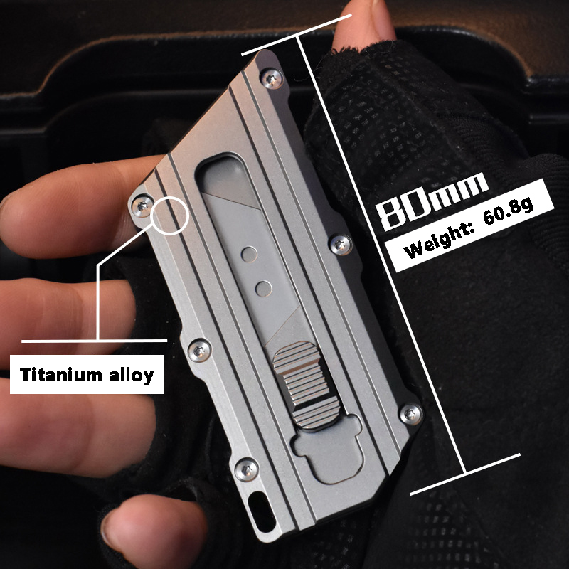 TC4 Titanium Alloy Utility Kni - Outdoor Camping Wallpaper 评论和价格