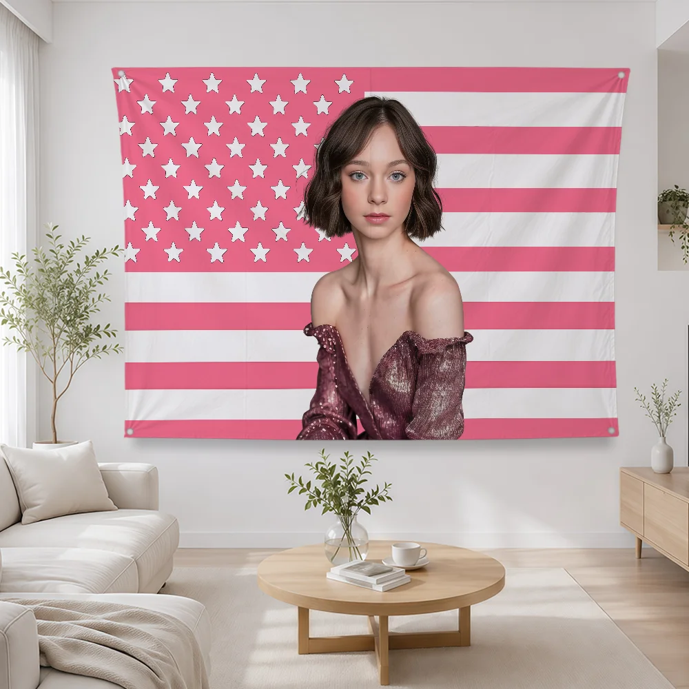 Actor E-Emma Myers Flag Polyes - Outdoor Camping Wallpaper 评论和价格