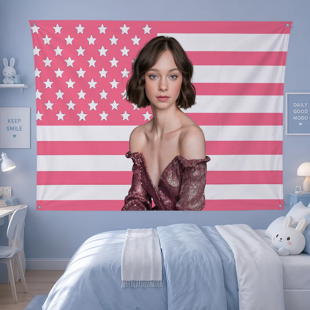 Actor E-Emma Myers Flag Polyes - Outdoor Camping Wallpaper 评论和价格
