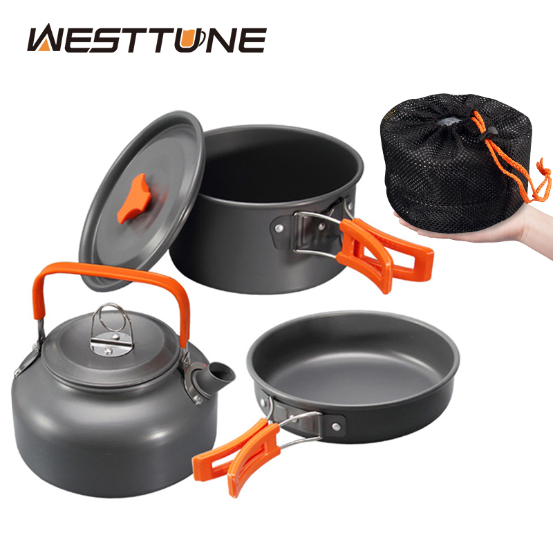 WESTTUNE Camping Cookware Kit  - Camp Utensil Set 评论和价格