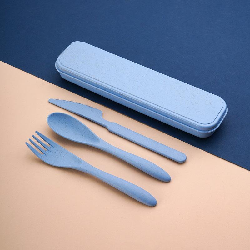 Wheat Straw Cutlery Set Knife  - Camp Utensil Set 评论和价格