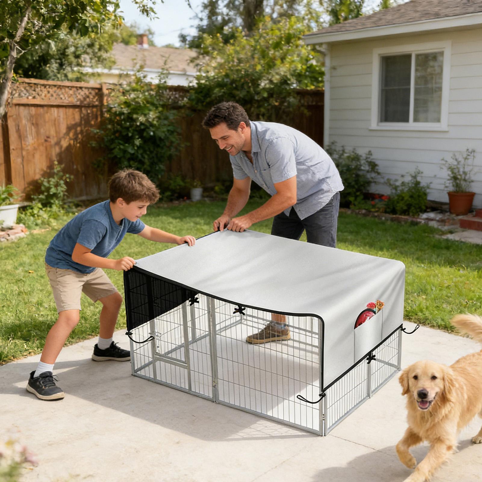 Dog Crate Cover 210D Oxford Pr - Outdoor Camping Dog Kennel 评论和价格