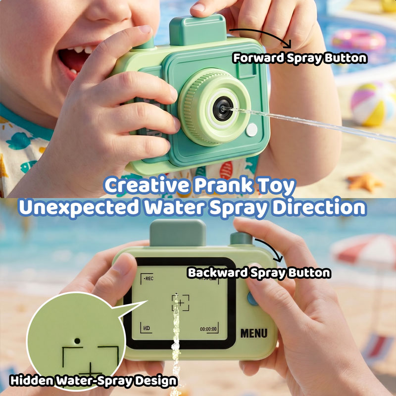 Double-sided Water Gun Camera  - Outdoor Camping Games For Kids 评论和价格