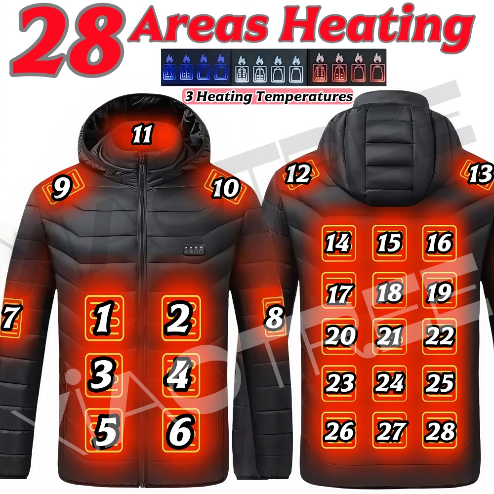 28 Areas Men Women's Heating J - Camping Outdoor Clothing 评论和价格