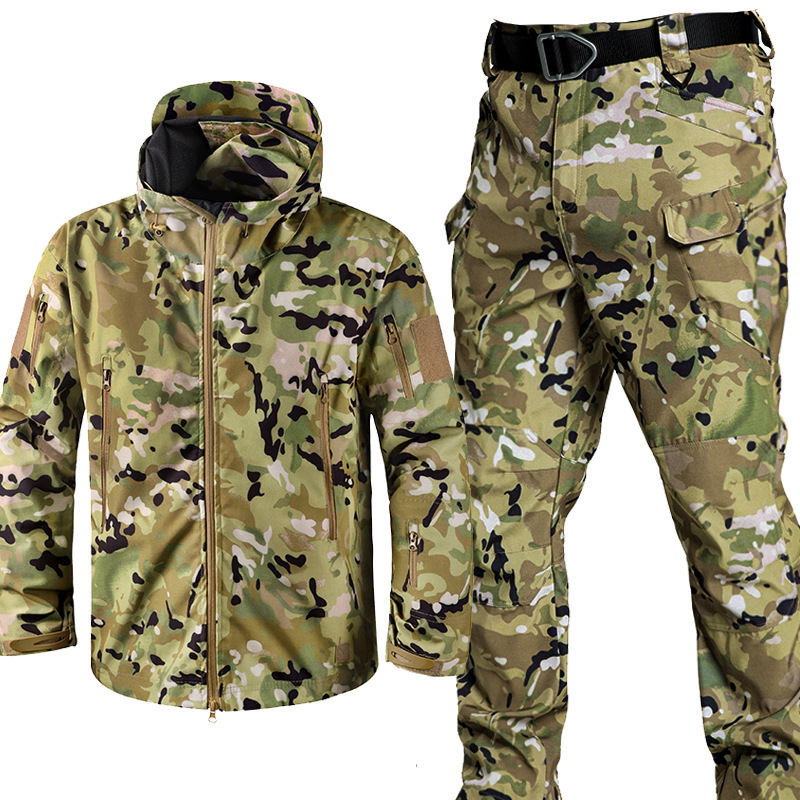 Men's Waterproof Softshell Fle - Outdoor Camping Hiking 评论和价格