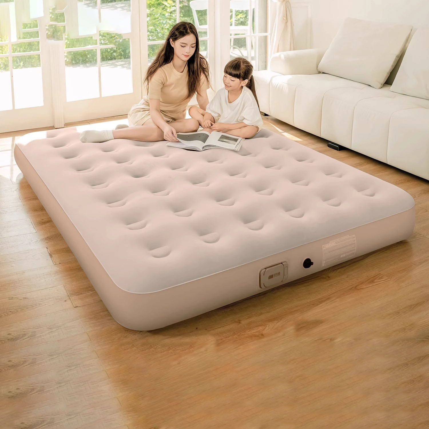 Air Mattress Built-in Pump Sel - Camping Outdoor Or Indoor 评论和价格