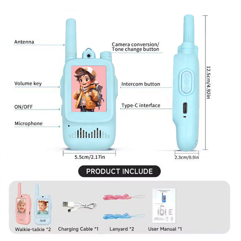 2pcs Kids Video Walkie Talkie  - Outdoor Camping Games For Kids 评论和价格
