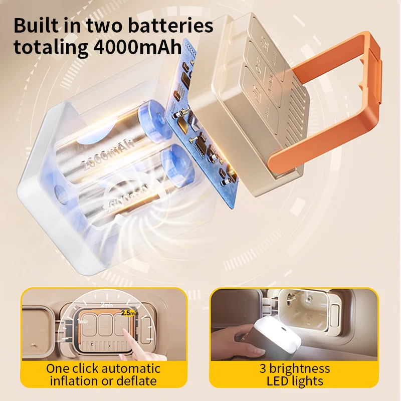 New Air Mattress Built-in Pump - Camping Outdoor Or Indoor 评论和价格