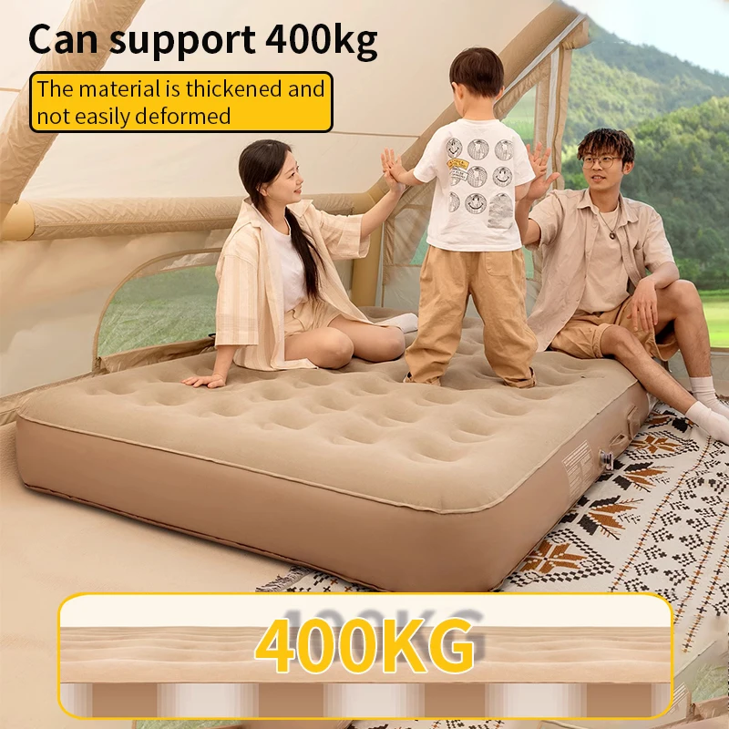 New Air Mattress Built-in Pump - Camping Outdoor Or Indoor 评论和价格