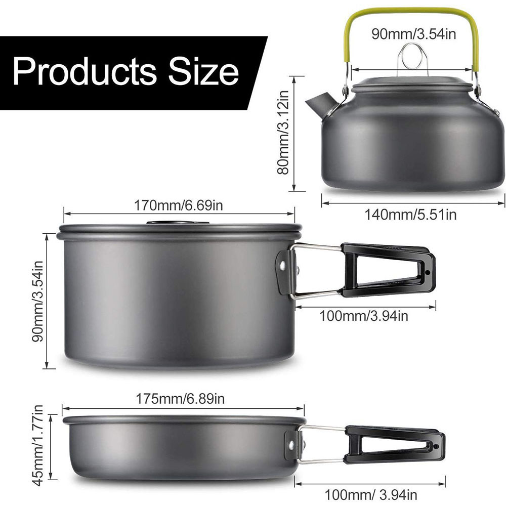 Outdoor Camping Cookware Set M - Camp Utensil Set 评论和价格