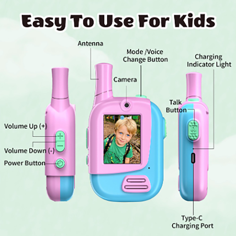 2 Pack Rechargeable Kids Video - Outdoor Camping Games For Kids 评论和价格