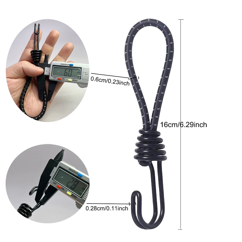 5/10Pcs Tent Elastic Rope Cord - Outdoor Camping Canopy 评论和价格